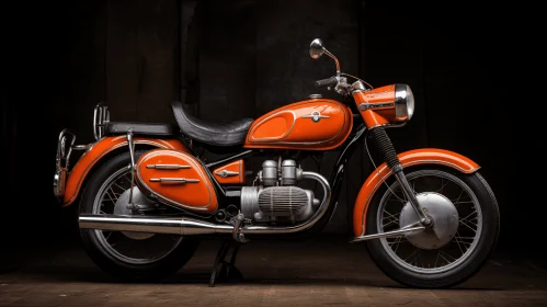 Orange Motorcycle: A Masterpiece of Metalworking and Elegance