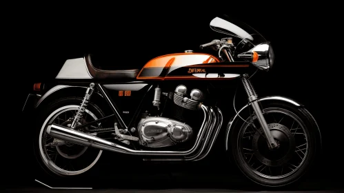 Captivating Motorcycle Artwork on Dark Background