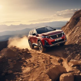 Conquer the Mountains with a Red Peugeot Car | Sensory Experience