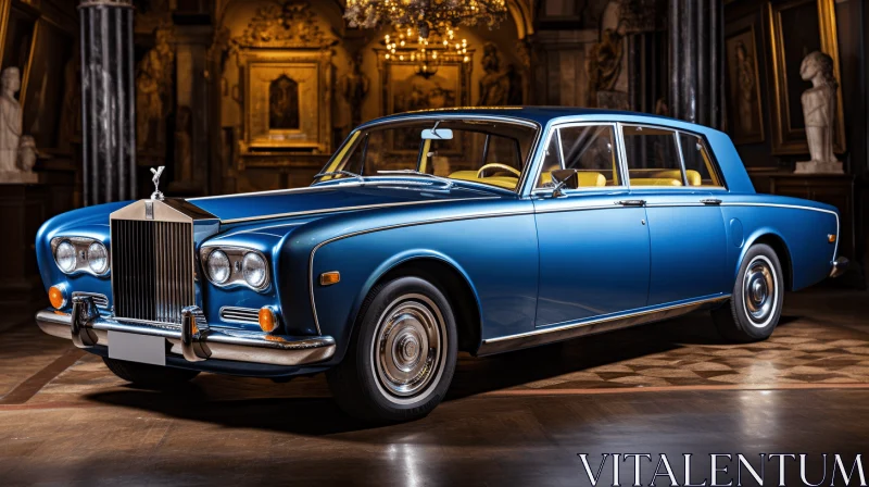 AI ART Luxury Classic Cars in a Baroque-inspired Setting