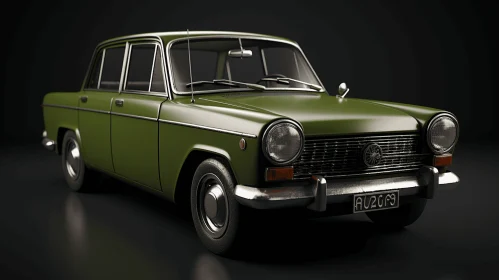 Vintage Car 3D Rendering - Realistic and Hyper-Detailed