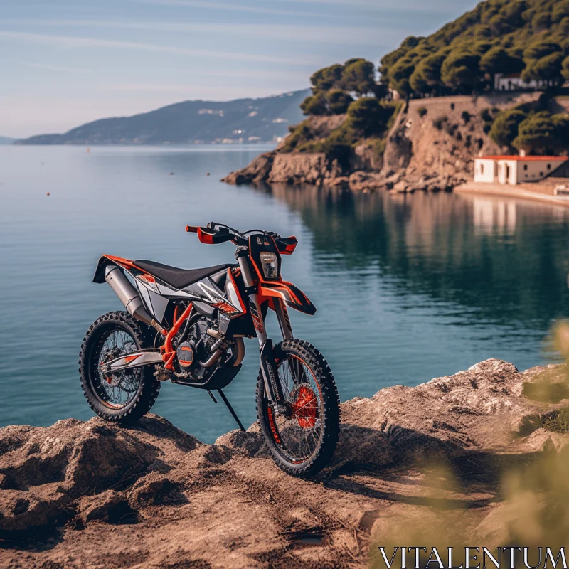 Captivating Dirt Bike Image: Adventure and Serenity AI Image