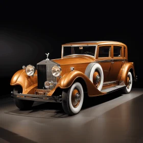 Vintage Rolls Royce Car Exhibition - Photorealistic Artwork