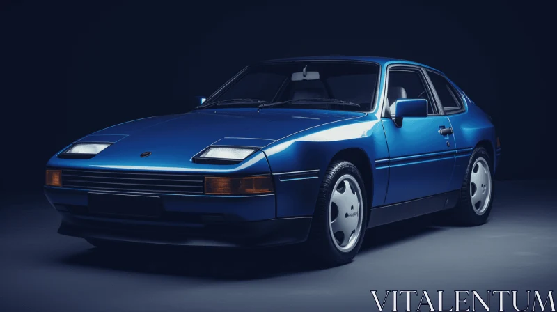 1980 Porsche 944 with Blue Interior | Vintage Aesthetics AI Image
