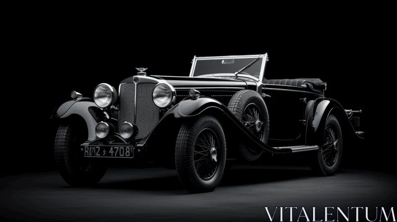 AI ART Elegant Antique Car: A Timeless Masterpiece