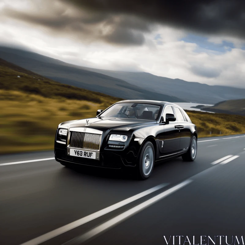 Captivating Rolls Royce Ghost Car Wallpapers in the Style of Burne-Jones AI Image
