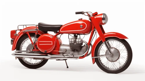 Vintage Red Motorcycle: Düsseldorf School of Photography
