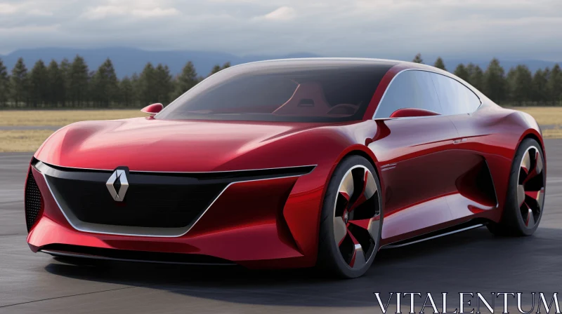 Renault Concept Car: A Captivating Blend of Modern Design and Classic Influences AI Image