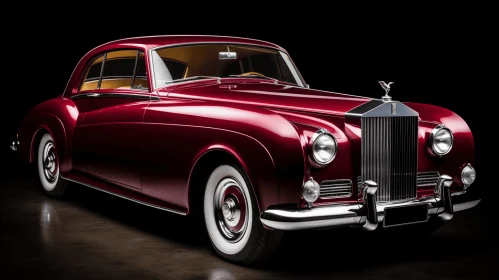 Vintage Red Car: A Captivating Display of Opulence and Craftsmanship