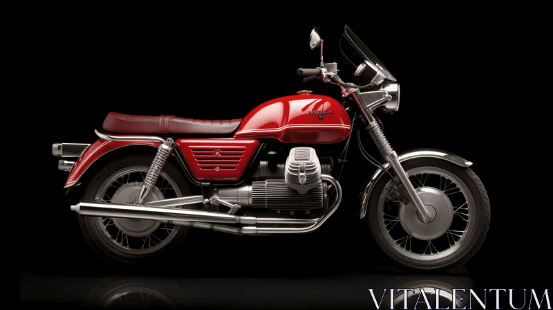 Captivating Red Motorcycle Artwork | Photorealistic Renderings AI Image