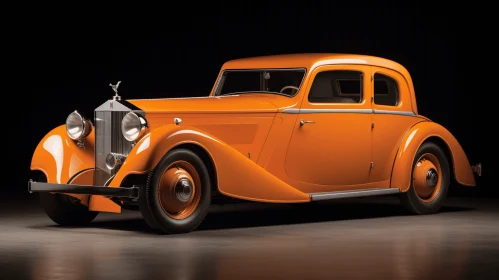 Orange Antique Car: A Bold and Refined Masterpiece