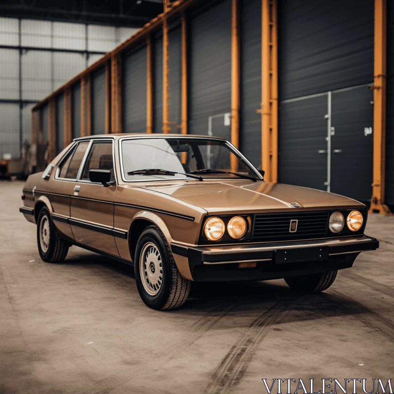 Transcendent 1985 Ford Cortina EB LK9: Dignified Pose and Earthy Color Palette AI Image