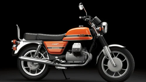 Captivating Orange and Black Motorbike | Vintage Charm | Hasselblad H6D-400C