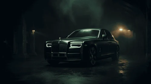 Elegant Rolls Royce Phantom Car on a Dark Night | Industrial Light and Magic