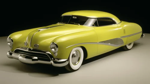 Vintage Yellow Car - Realistic and Hyper-Detailed Renderings