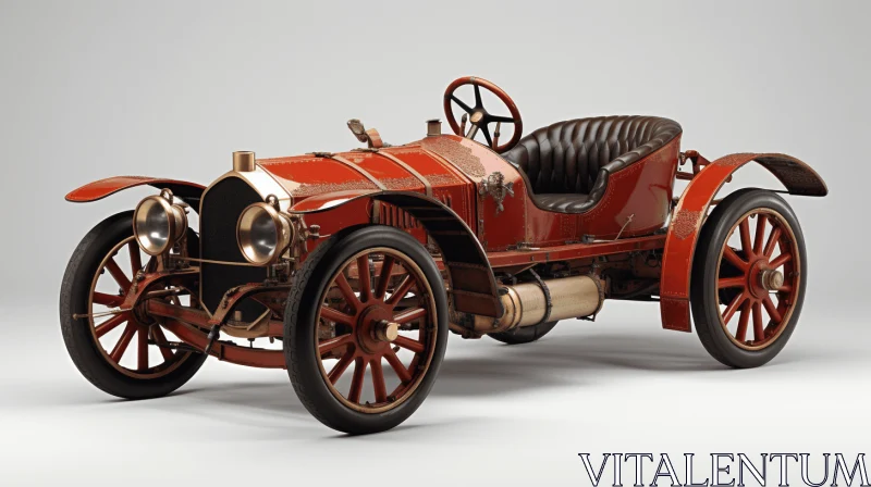 Antique Model Race Car - Photorealistic Renderings - Steampunk Influences AI Image