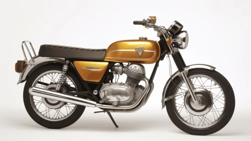 Gold Colored and Grey Motorcycle: Modern Aesthetic and Photorealistic Detail