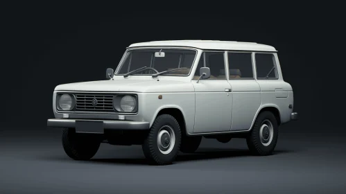 Vintage Ford Scout from 1970: A Captivating Realistic Artwork