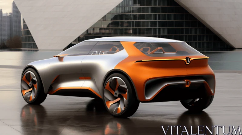 Captivating Concept Car: Black and Orange | Urban Edge | Barbizon School AI Image