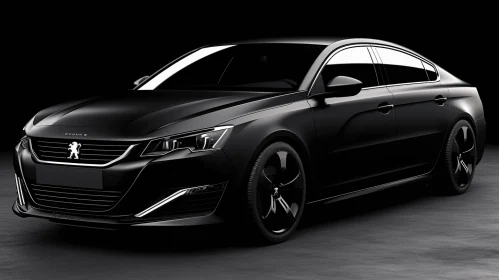 Captivating Black Sedan with Styling - Lifelike Renderings