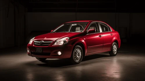 Red Hyundai Accent in Dark Room: Western Zhou Dynasty Inspiration
