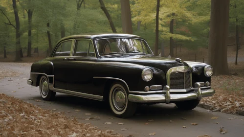 Vintage Black Car | Refined Elegance | Shang Dynasty