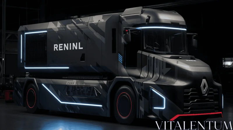 Futuristic Electric Truck Design by RENAL - Captivating Reflections