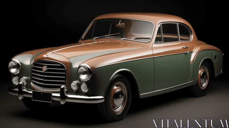 Captivating 3D Rendered Vintage Mercedes-Benz 240SE | Anglo Gothic Style AI Image