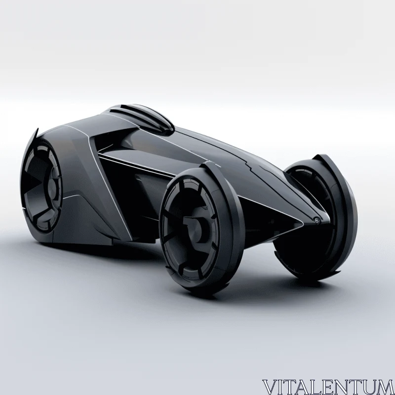 Futuristic Car Prototype: A Sci-Fi Noir Inspired Design AI Image