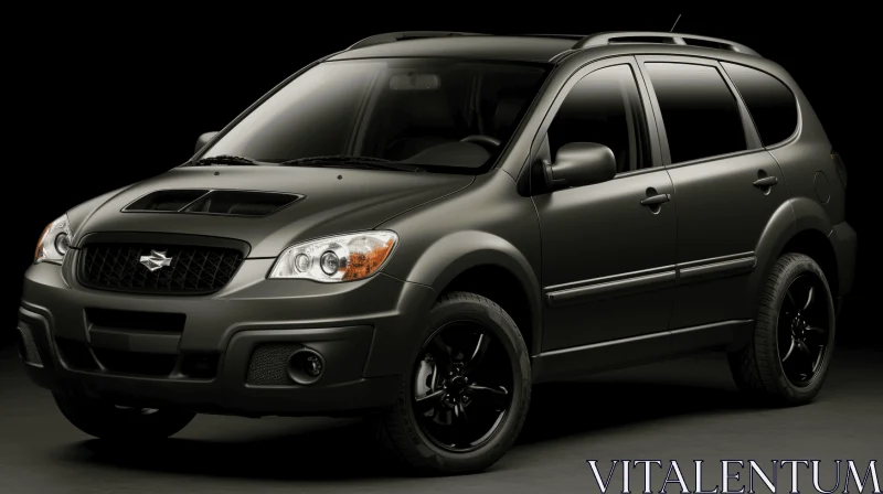 Black and Grey Subaru Wagon in Dark Colors | Distinctive and Bold AI Image