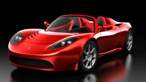 Captivating Red Sports Car | Innovative Design | Environmentally Inspired