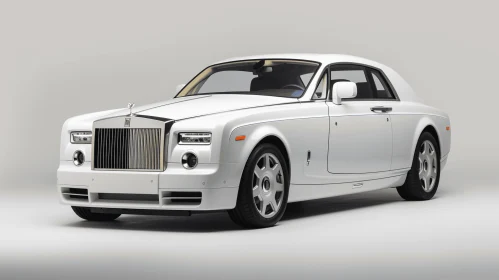 Exquisite White Rolls Royce - A Captivating Display of Gothic Grandeur