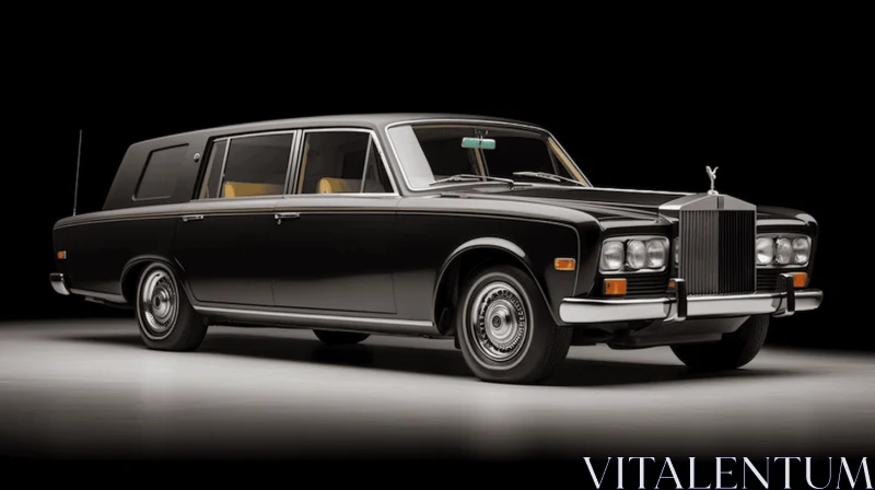Luxurious 1971 Rolls Royce Ghost for Auction | Opulent Minimalism AI Image