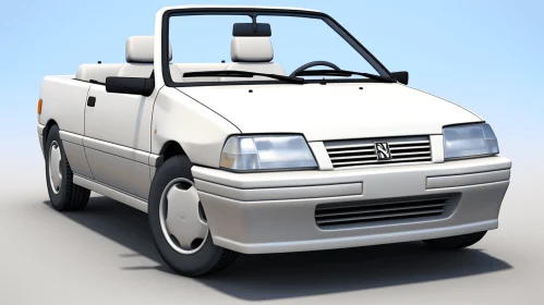 White Car with Ultrafine Detail and Lifelike Renderings