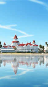 Victorian-Style Disney Hotel by the Sea - An Illustrative Masterpiece