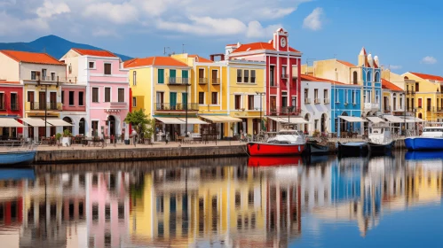 Colorful Mediterranean Style Architecture by the Water