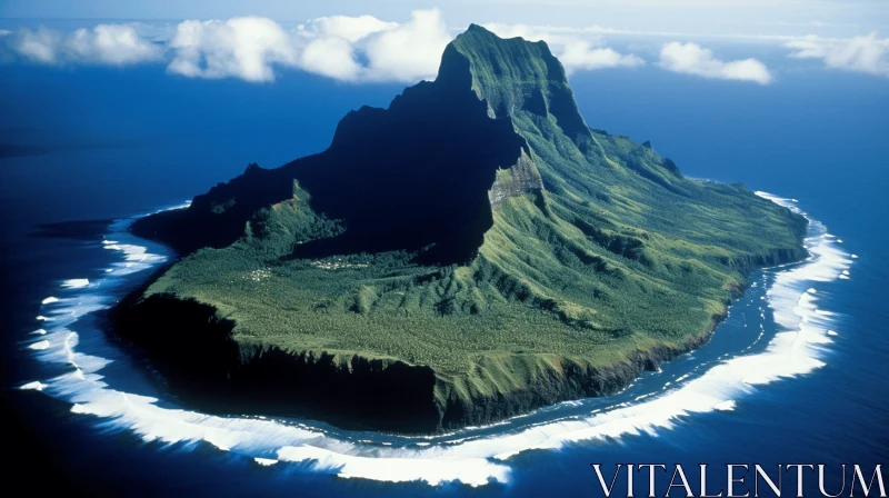 Mount Titi: A Gem in French Polynesia's National Park AI Image