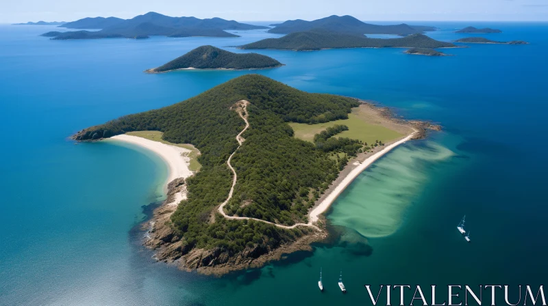 Island Beauty in Australian Landscapes Style AI Image