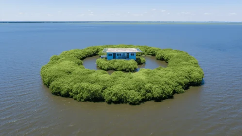 Island House in Nature-Inspired Imagery