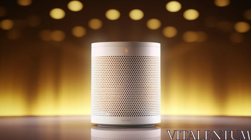 AI ART White Modern Smart Speaker - 3D Rendering