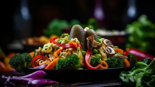 Delicious Spiral-Shaped Whole Wheat Pasta with Fresh Vegetables