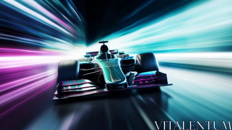 Formula 1 Racing Speed - Exciting Action Image AI Image