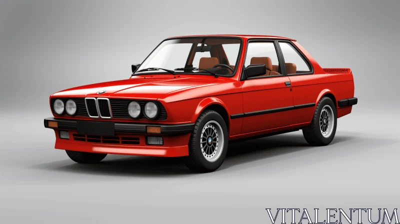Hyper-Detailed 1980 BMW 3 Series: A Captivating 3D Rendering AI Image