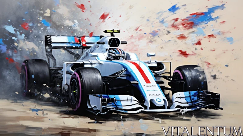 Formula 1 Car Racing Artwork AI Image