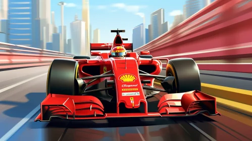 Exciting Formula 1 Racing in City Street Circuit
