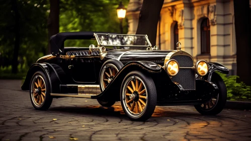 Timeless Elegance: Vintage Car in the Gilded Age