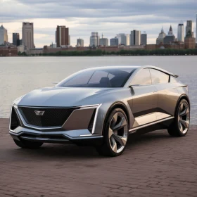 Captivating Cadillac Electric Vehicle Concept with Soft-focus Technique