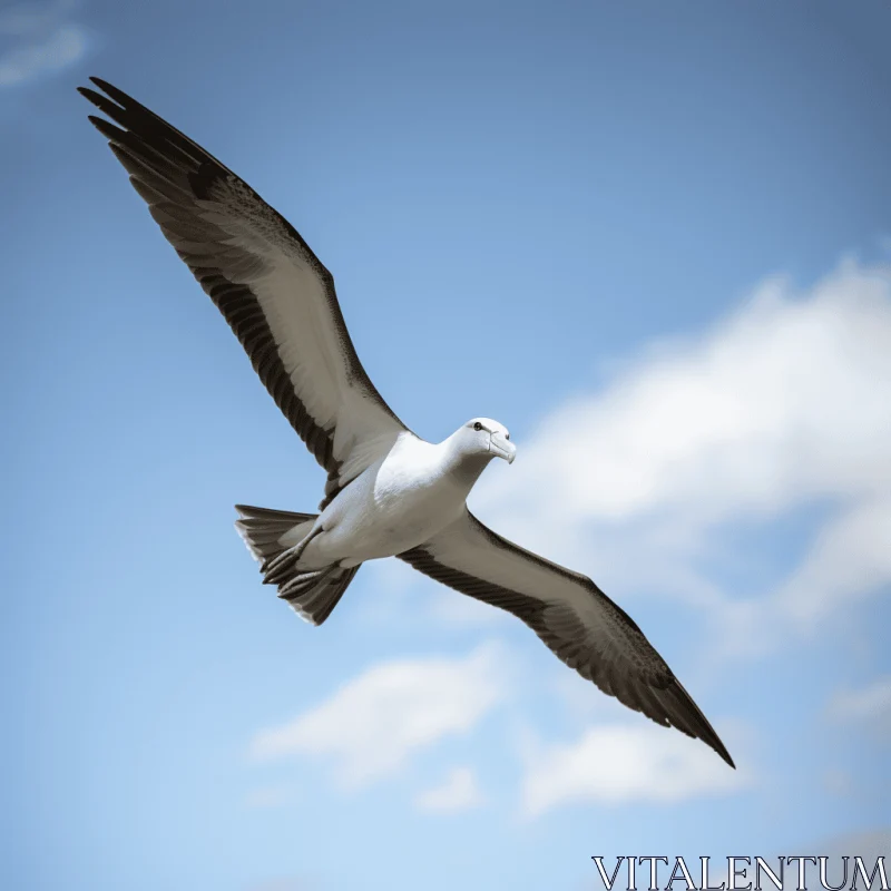 Seagull in Flight: A Marine-Inspired Artistic Expression AI Image