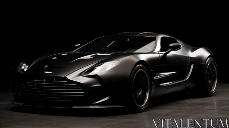 AI ART Black Aston Martin Sports Car: A Captivating Masterpiece