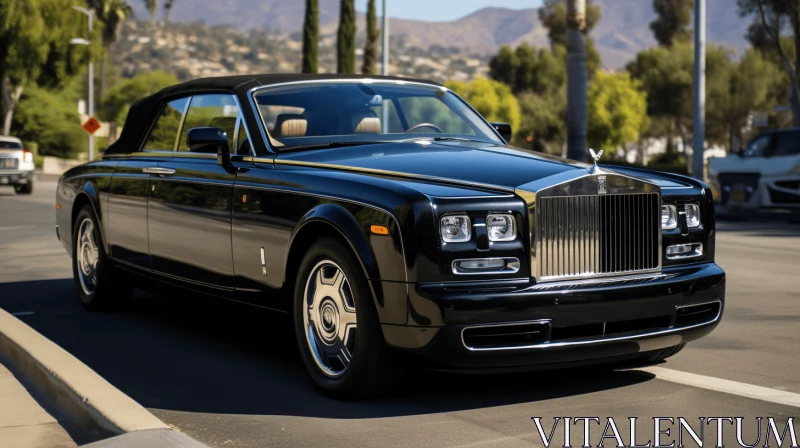 Black Rolls Royce Phantom: A Stunning Display of Phoenician Art AI Image